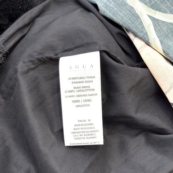 AGUA Tonia Paramo strapless lace-trimmed embellished floral-print cotton dress - Picture 17 of 17